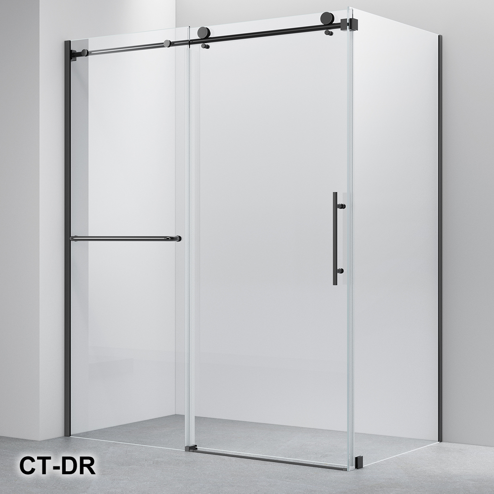 CHARLESTON SERIES - CT FRAMELESS SINGLE SLIDING SHOWER DOOR
