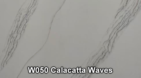 W050 Calacatta Waves Quartz